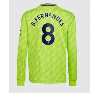 Fotbalové Dres Manchester United Bruno Fernandes #8 Alternativní 2022-23 Dlouhý Rukáv
